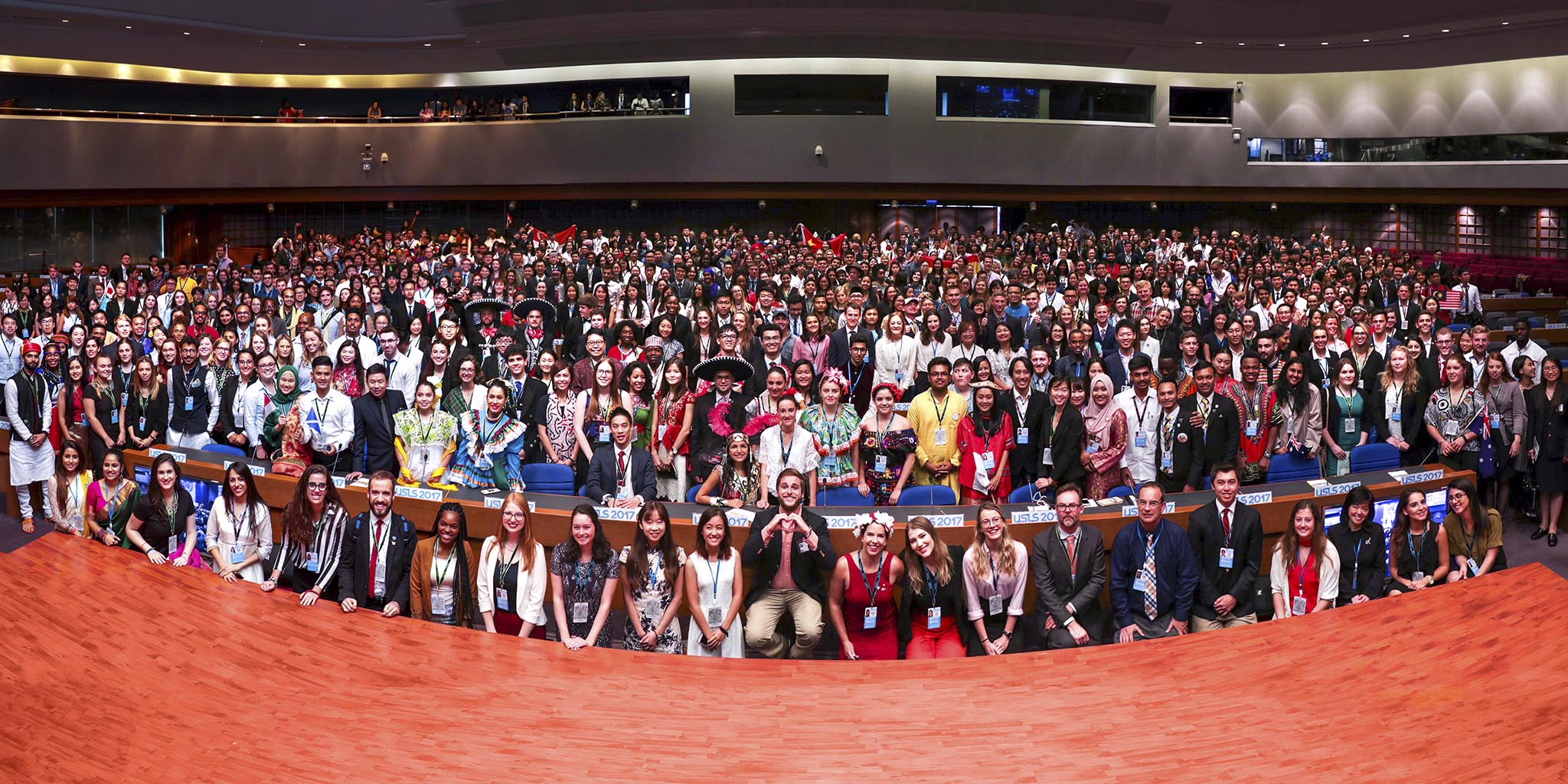 Bangkok Photographer at University Symposium at United Nations Thailand group photo hall