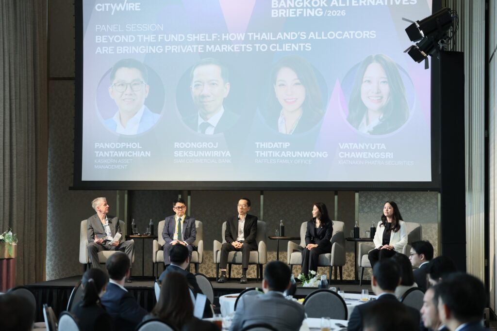 Panel of speakers at a symposium meeting in Bangkok Thailand