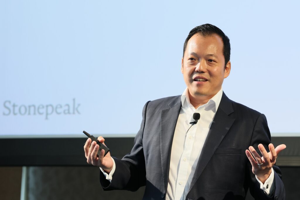 Speaker at a conference meeting in Bangkok Thailand